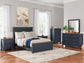 Ashley Express - Cama con paneles Landocken