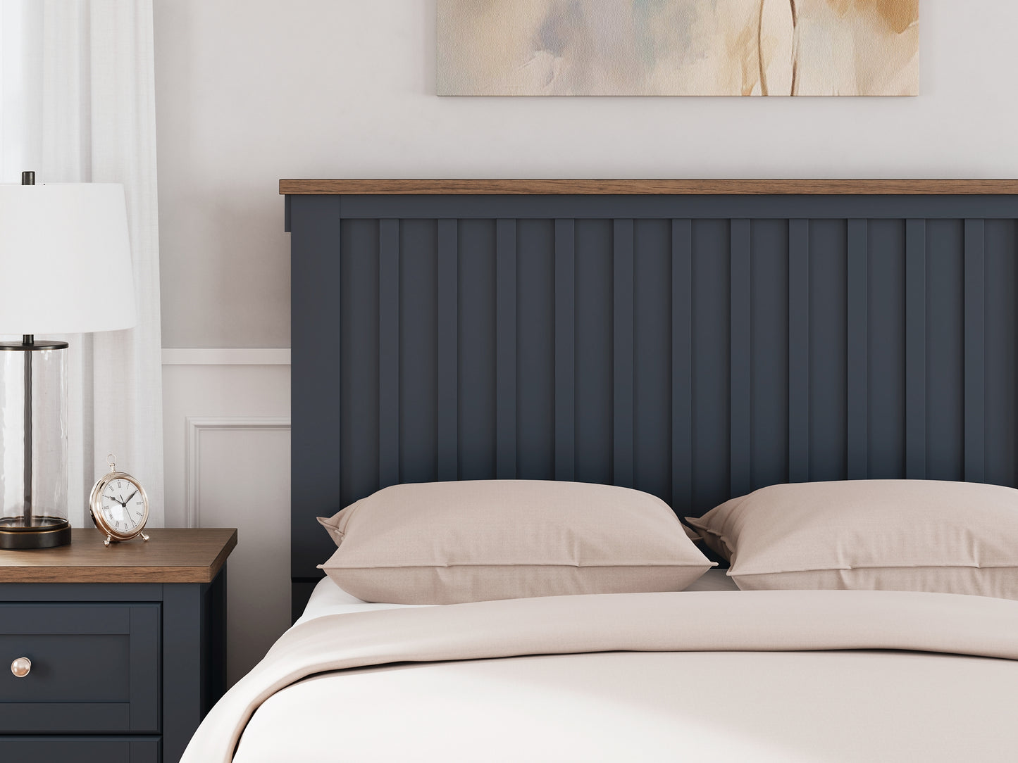 Ashley Express - Cama con paneles Landocken