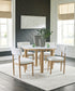 Ashley Express - Mesa de comedor Sawdyn y 4 sillas