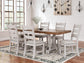 Mesa de comedor Valebeck y 8 sillas