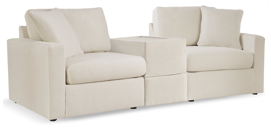 Seccional de 3 piezas Modmax con consola de almacenamiento