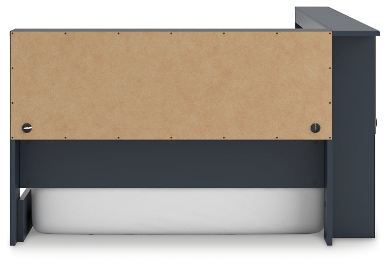 Ashley Express - Cama con almacenaje y librería Simmenfort