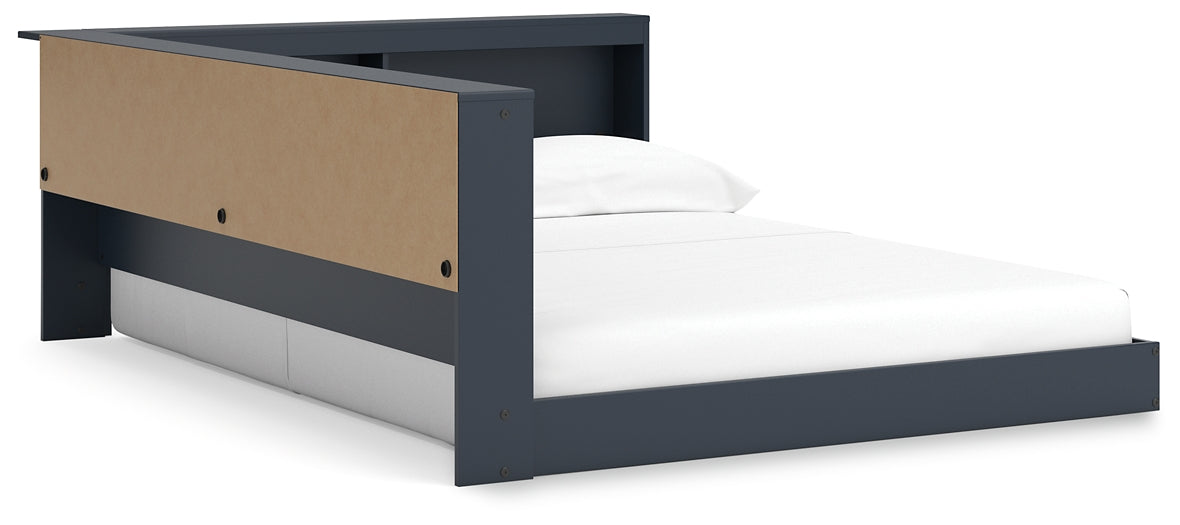 Ashley Express - Cama con almacenaje y librería Simmenfort