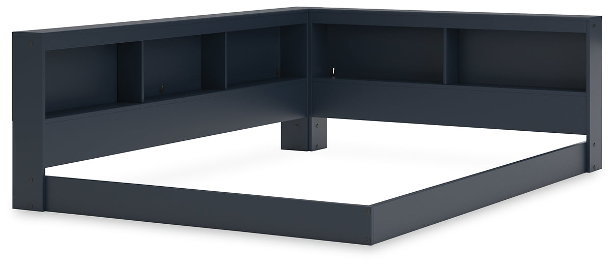 Ashley Express - Cama con almacenaje y librería Simmenfort
