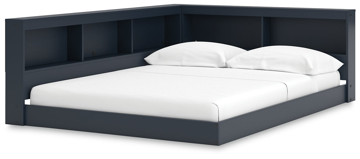 Ashley Express - Cama con almacenaje y librería Simmenfort