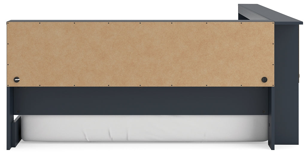 Ashley Express - Cama con almacenaje y librería Simmenfort