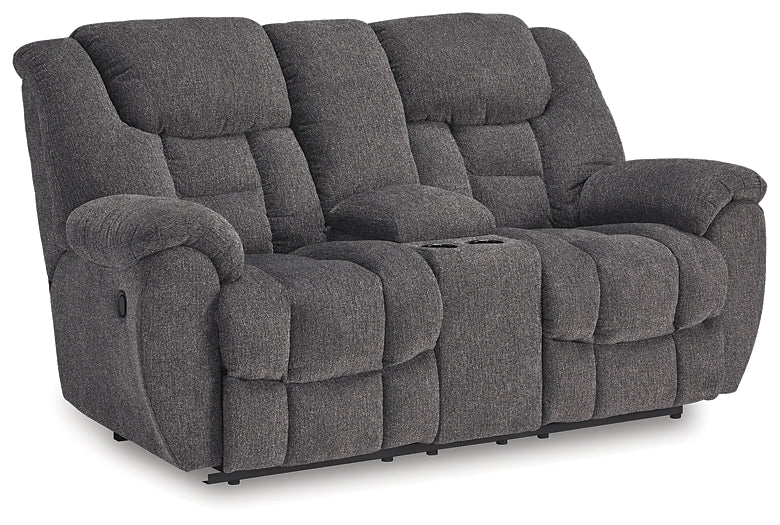 Loveseat doble recreativo Foreside con consola