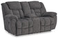 Loveseat doble recreativo Foreside con consola