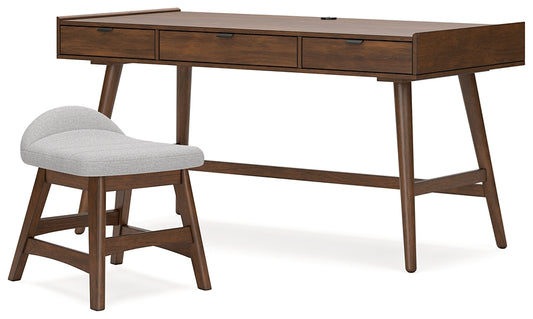 Ashley Express - Escritorio Lyncott para oficina en casa con silla