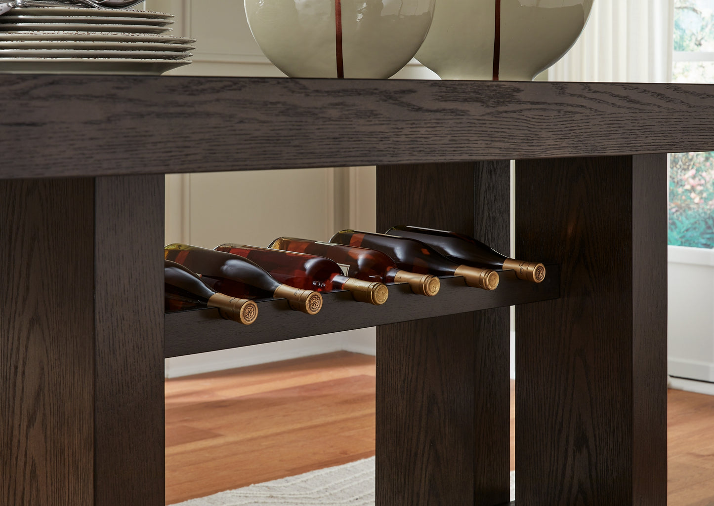Mesa de comedor Burkhaus de altura de mostrador y 6 taburetes