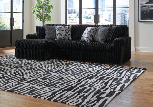 Sofá seccional de dos piezas con chaise longue Midnight-Madness