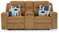 Loveseat doble recreativo Kanlow con consola