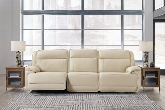 Sofá seccional reclinable eléctrico de 3 piezas Double Deal