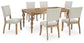 Mesa de comedor Rybergston y 6 sillas
