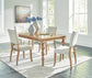 Mesa de comedor Rybergston y 4 sillas