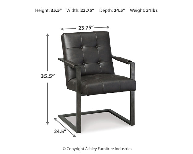 Ashley Express - Silla de escritorio Starmore para oficina en casa (2 unidades)