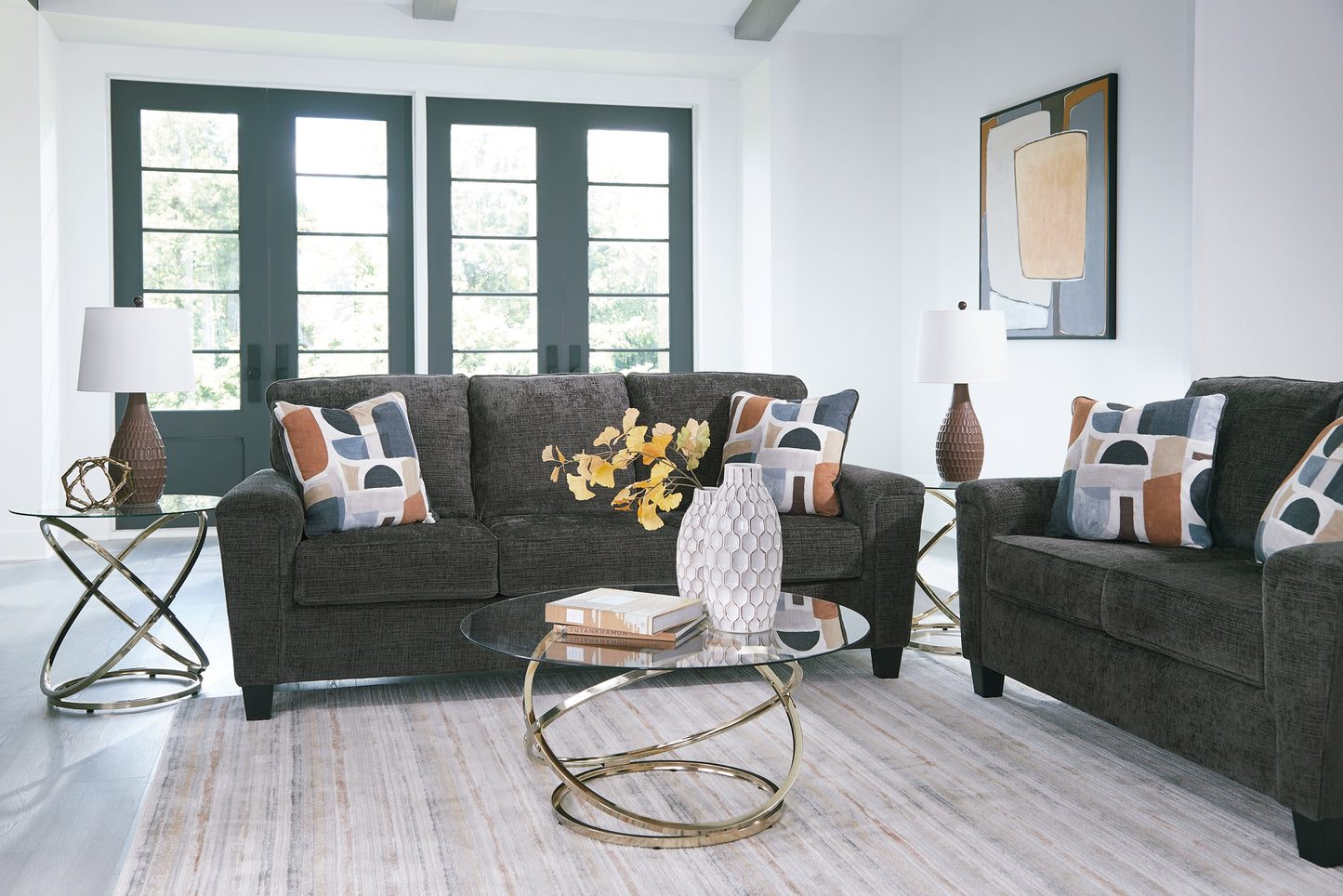 Sofá y loveseat