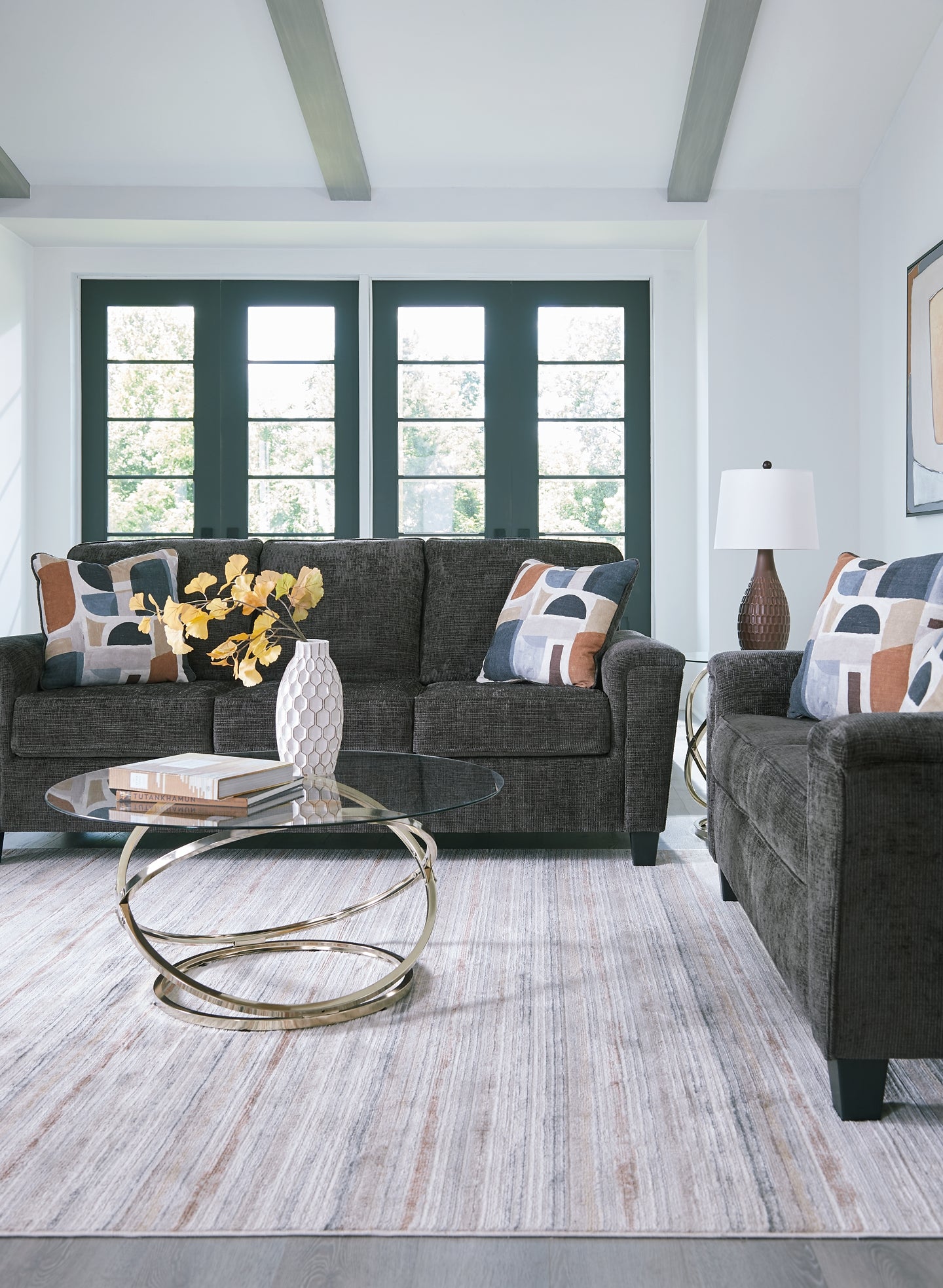 Sofá y loveseat