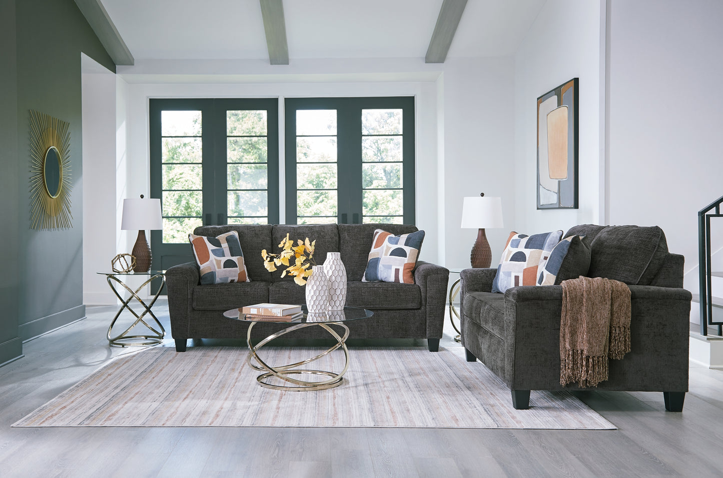 Sofá y loveseat