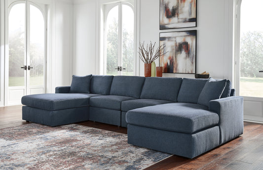 Seccional de chaise longue doble de 4 piezas Modmax
