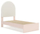 Cama individual tapizada con paneles y espacio de almacenamiento Wistenpine