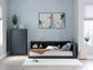 Ashley Express - Cama con almacenaje y librería Simmenfort