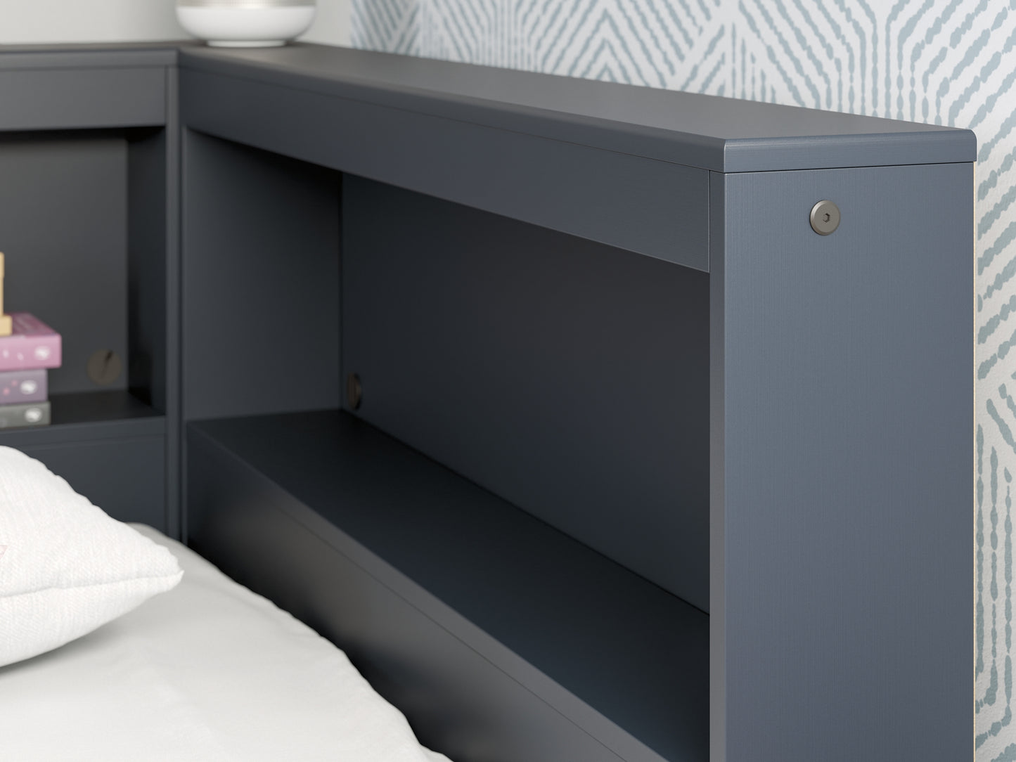 Ashley Express - Cama con almacenaje y librería Simmenfort