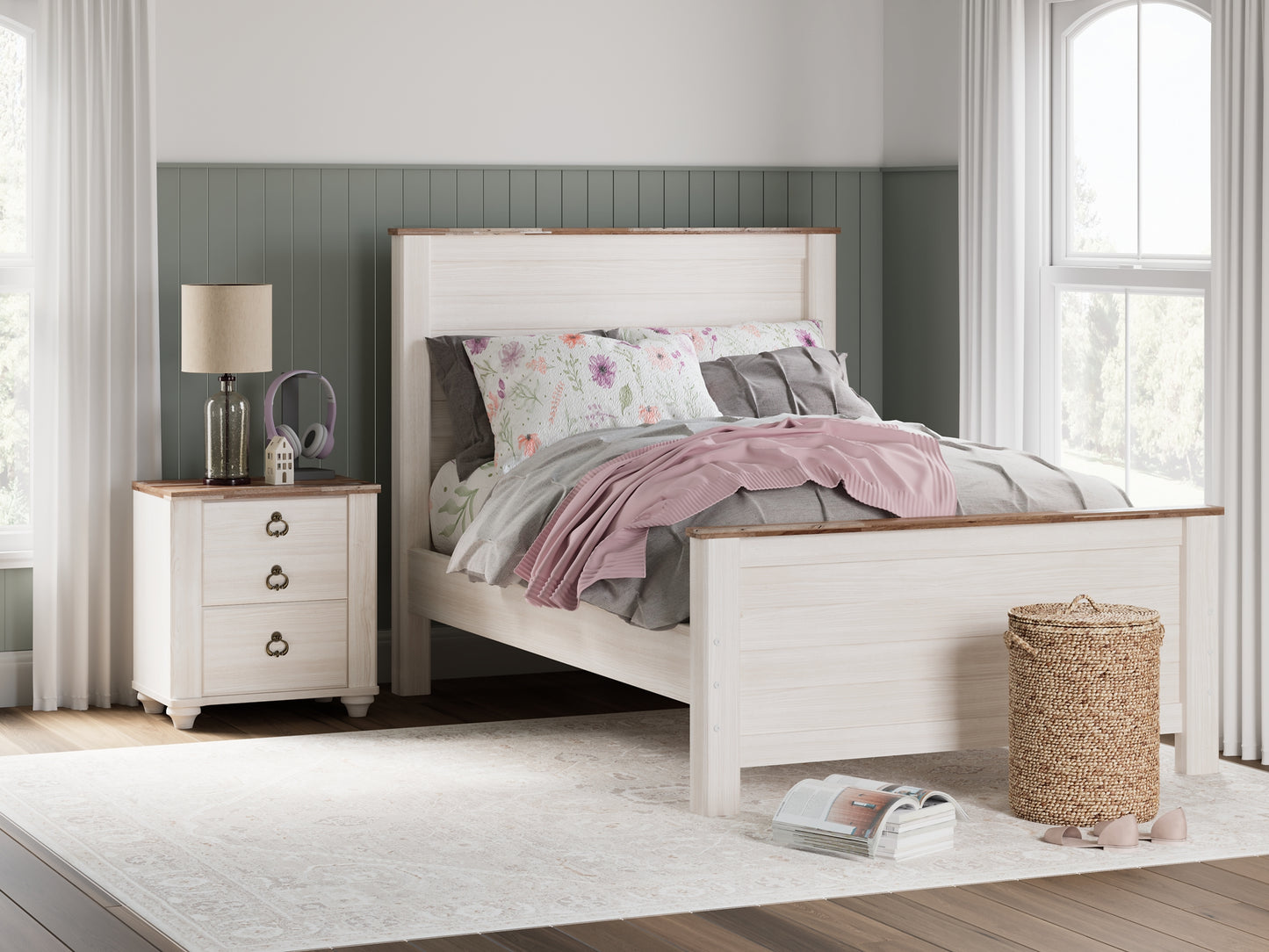 Ashley Express - Cama con paneles Willowton
