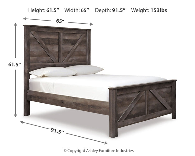 Ashley Express - Cama con paneles Wynnlow Crossbuck