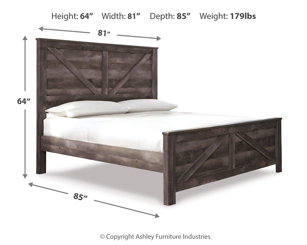 Ashley Express - Cama con paneles Wynnlow Crossbuck
