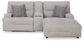 Sofá seccional reclinable eléctrico de 3 piezas con chaise longue Acklen Place