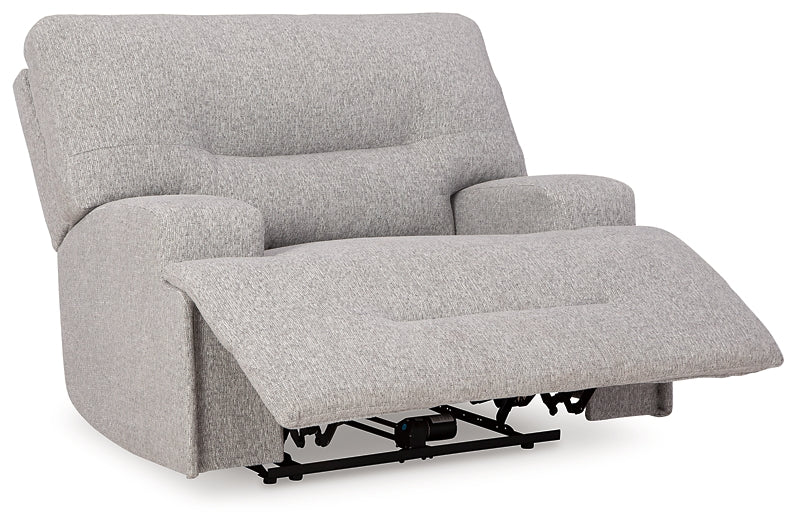 Sillón reclinable eléctrico con asiento ancho Acklen Place