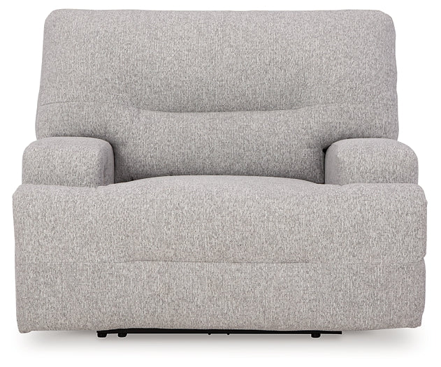 Sillón reclinable eléctrico con asiento ancho Acklen Place
