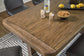 Mesa de comedor Cabalynn de altura de mostrador y 6 taburetes