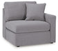Seccional Modmax de 4 piezas con chaise longue y consola de almacenamiento