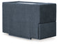 Seccional Modmax de 4 piezas con chaise longue y consola de almacenamiento