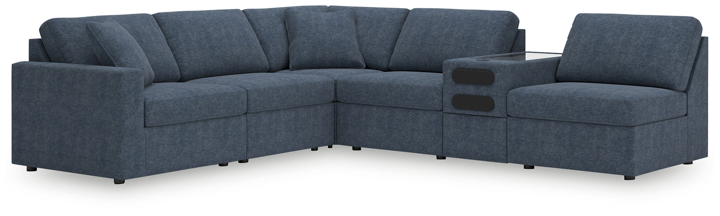 Seccional Modmax de 6 piezas con consola de audio