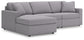 Seccional de 3 piezas Modmax con chaise longue