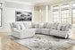 Seccional reclinable de 6 piezas de primer nivel con chaise longue