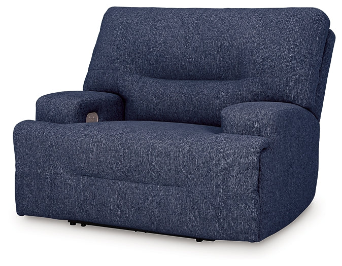 Sillón reclinable eléctrico con asiento ancho Acklen Place