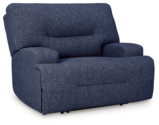 Sillón reclinable eléctrico con asiento ancho Acklen Place