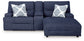 Sofá seccional reclinable eléctrico de 3 piezas con chaise longue Acklen Place