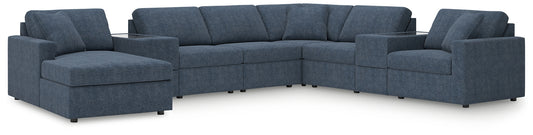 Seccional Modmax de 8 piezas con chaise longue y consolas de almacenamiento