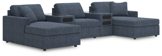 Chaise doble Modmax de 5 piezas con consolas de audio