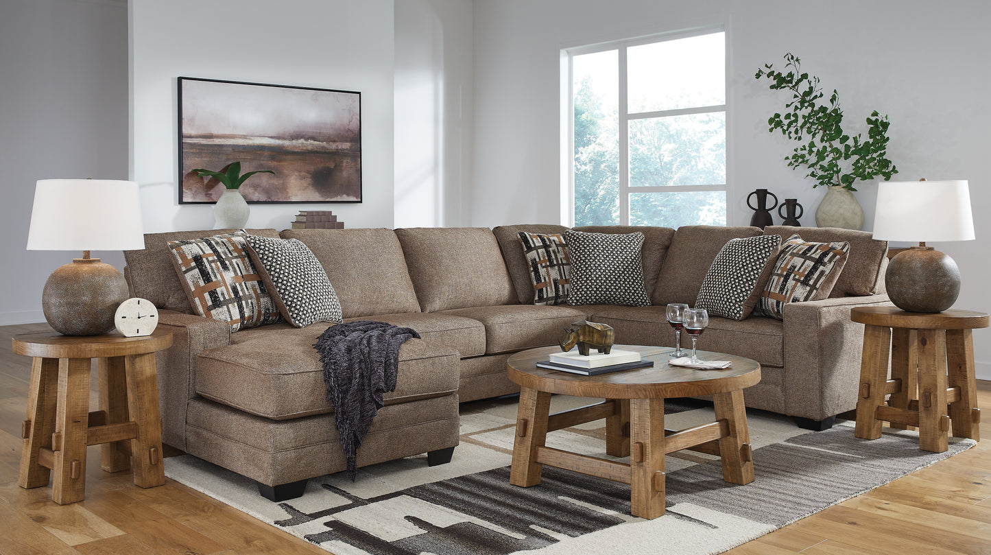 Seccional de 3 piezas con chaise longue Cannonbrook