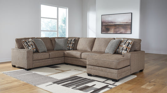 Seccional de 3 piezas con chaise longue Cannonbrook