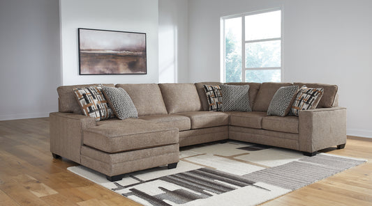 Seccional de 3 piezas con chaise longue Cannonbrook