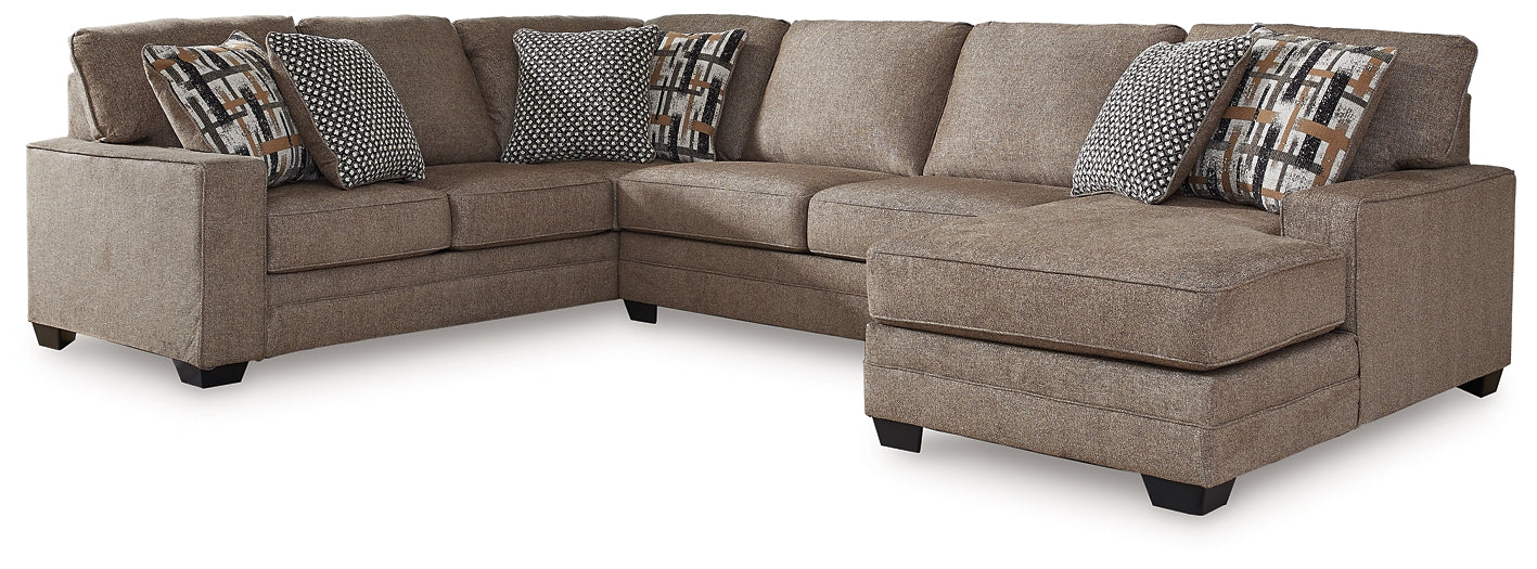 Seccional de 3 piezas con chaise longue Cannonbrook