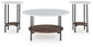 Ashley Express - Juego de mesa auxiliar Wrenwich (3 piezas)