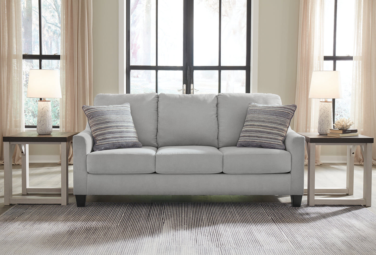 Sofá, loveseat, silla y otomana Adlai